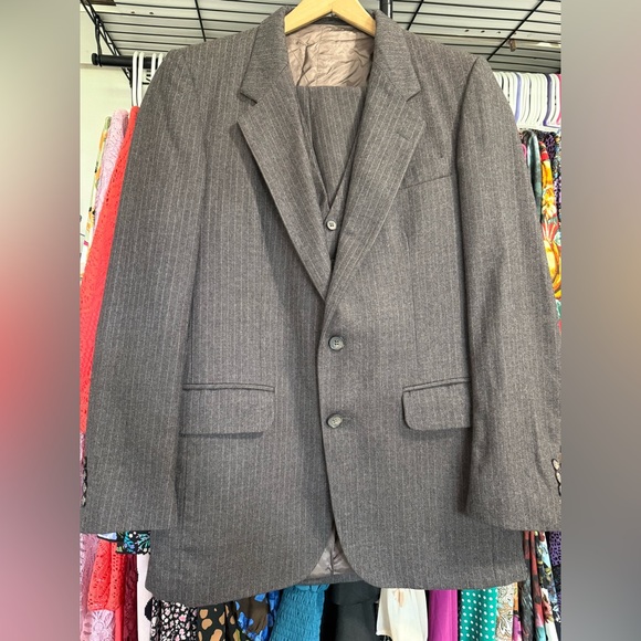 Daniel Hechter Charcoal Pinstripe Suit